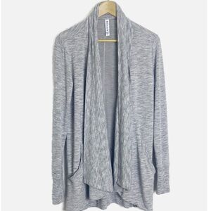 Athleta Gray Open Front Cardigan